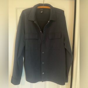 H&M Men's Dark Gray Button-Up Jacket